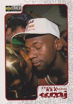 1997-98 Collector's Choice - MJ Rewind Exchange #R7 Michael Jordan - 1990-91 Season Front