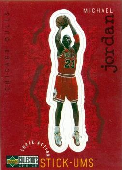 1997-98 Collector's Choice - Super Action Stick-Ums #S30 Michael Jordan Front