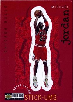 1997-98 Collector's Choice European - Super Action Stick-Ums #S30 Michael Jordan Front