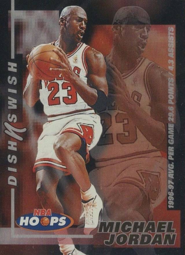 1997-98 Hoops - Dish n Swish #5 Michael Jordan Front