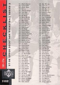 1997-98 Upper Deck #360 Michael Jordan - Checklist: 181-360 Front