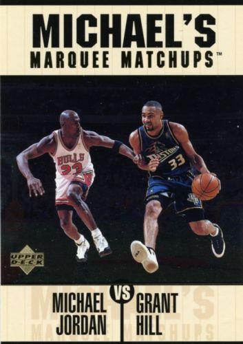 1997-98 Upper Deck Michael Jordan's Marquee Matchups #MM3 Michael Jordan / Grant Hill Front