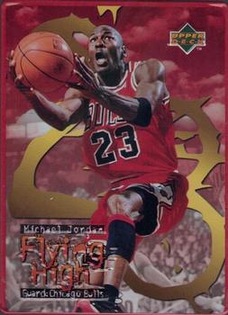 1998 Upper Deck Avon Gift Collection Michael Jordan Flying High Metal #1 Michael Jordan Front