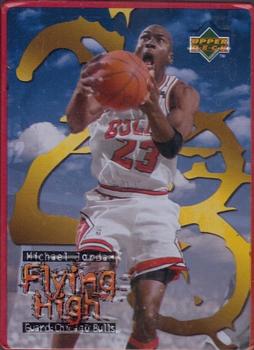 1998 Upper Deck Avon Gift Collection Michael Jordan Flying High Metal #4 Michael Jordan Front