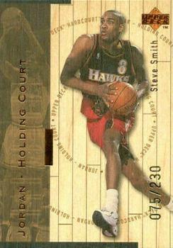 1998 Upper Deck Hardcourt - Jordan Holding Court Bronze #J1 Steve Smith / Michael Jordan Front