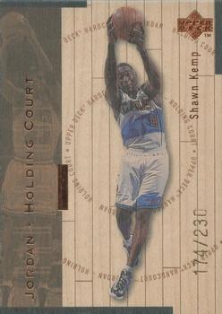 1998 Upper Deck Hardcourt - Jordan Holding Court Bronze #J5 Shawn Kemp / Michael Jordan Front