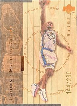 1998 Upper Deck Hardcourt - Jordan Holding Court Bronze #J8 Grant Hill / Michael Jordan Front