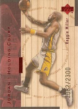 1998 Upper Deck Hardcourt - Jordan Holding Court Red #J11 Reggie Miller / Michael Jordan Front