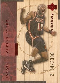 1998 Upper Deck Hardcourt - Jordan Holding Court Red #J14 Tim Hardaway / Michael Jordan Front