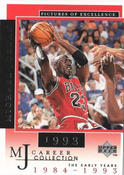 1998 Upper Deck Michael Jordan Career Collection #16 Michael Jordan/Pictures of Excellence 1993 Front