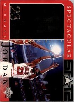1998 Upper Deck Michael Jordan Career Collection #22 Michael Jordan/Spectacular Stats 92-93 Front