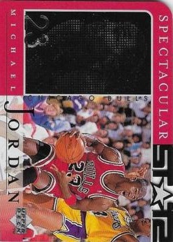 1998 Upper Deck Michael Jordan Career Collection #25 Michael Jordan/Spectacular Stats 88-89 Front