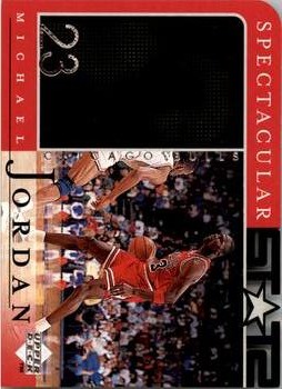 1998 Upper Deck Michael Jordan Career Collection #28 Michael Jordan/Spectacular Stats 86-87 Front