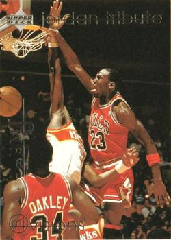 1998 Upper Deck Michael Jordan Career Collection #34 Michael Jordan/MJ Retro 97-98 Tribute Front