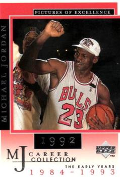 1998 Upper Deck Michael Jordan Career Collection #4 Michael Jordan/Pictures of Excellence 1992 Front