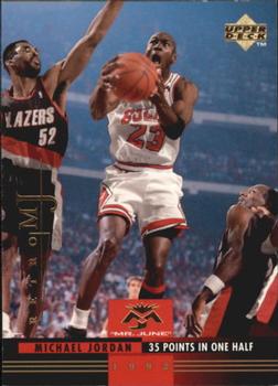 1998 Upper Deck Michael Jordan Career Collection #51 Michael Jordan/MJ Retro 93-94 UD Mr. June Front