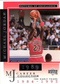 1998 Upper Deck Michael Jordan Career Collection #6 Michael Jordan/Pictures of Excellence 1989 Front