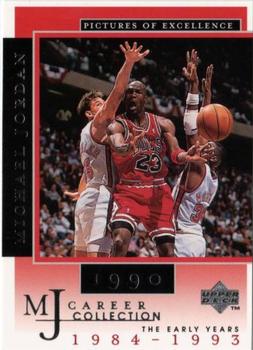 1998 Upper Deck Michael Jordan Career Collection #7 Michael Jordan/Pictures of Excellence 1990 Front