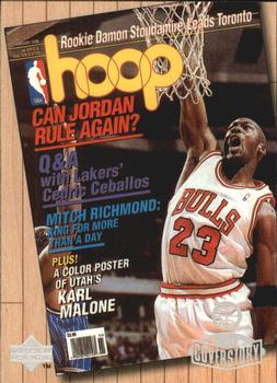 1998 Upper Deck Michael Jordan Living Legend - Cover Story #C4 Michael Jordan - Hoop 2/96 Front