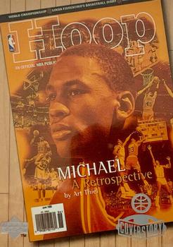1998 Upper Deck Michael Jordan Living Legend - Cover Story #C7 Michael Jordan - Hoop 6/98 Front