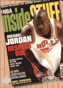 1998 Upper Deck Michael Jordan Living Legend - Cover Story #C8 Michael Jordan - Inside Stuff 7/98 Front