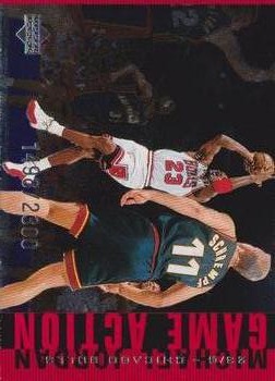 1998 Upper Deck Michael Jordan Living Legend - Game Action Red #G20 Michael Jordan Front
