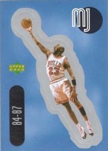 1998 Upper Deck Michael Jordan Stickers - Stick-Ums #SU1 Michael Jordan Front