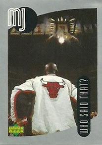 1998 Upper Deck Michael Jordan Stickers #107 Michael Jordan Front