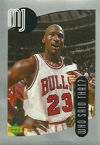1998 Upper Deck Michael Jordan Stickers #109 Michael Jordan Front