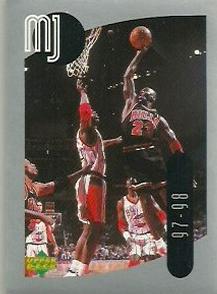 1998 Upper Deck Michael Jordan Stickers #51 Michael Jordan Front