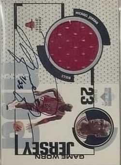 1998 Upper Deck MJx - Michael Jordan Autographed Game Jersey #MJx-GJ Michael Jordan - MEM: Jersey (1992-93) Front