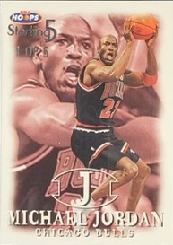 1998-99 Hoops - Starting Five #23 Michael Jordan Front