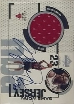 1998-99 SPx Finite - Michael Jordan Autographed Game Jersey #SPx-GJ Michael Jordan - MEM: Jersey (1992-93) Front
