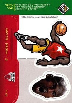1998-99 UD Choice - Mini Bobbing Heads #30 Michael Jordan Front