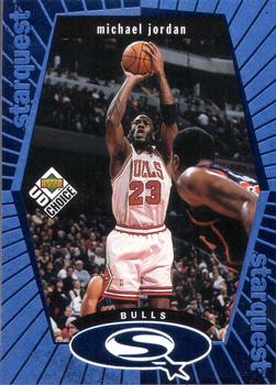 1998-99 UD Choice - StarQuest Blue #SQ30 Michael Jordan Front