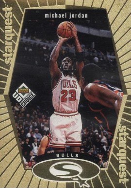 1998-99 UD Choice - StarQuest Gold #SQ30 Michael Jordan Front