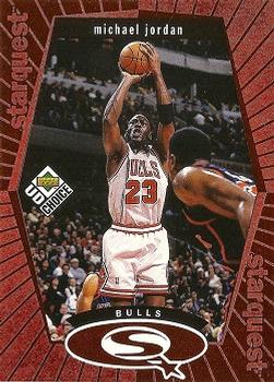 1998-99 UD Choice - StarQuest Red #SQ30 Michael Jordan Front