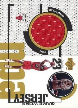 1998-99 Upper Deck - Game Worn Jerseys / Rookie Jerseys #GJ20 Michael Jordan - MEM: Jersey (1992-93) Front