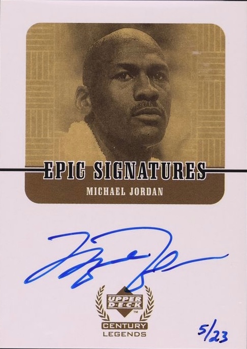 1998-99 Upper Deck Century Legends - Epic Signatures Century #MJ Michael Jordan Front