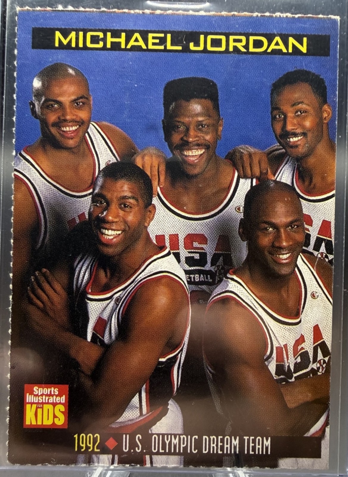 1999 Sports Illustrated for Kids #780 Michael Jordan / Karl Malone / Patrick Ewing / Magic Johnson / Charles Barkley Front