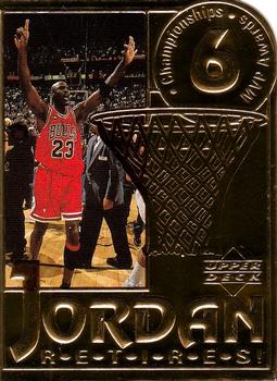 1999 Upper Deck Authenticated #NNO Michael Jordan - Jordan Retires Front