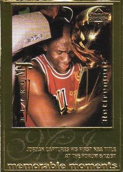 1999 Upper Deck Authenticated #NNO Michael Jordan - RetroMJ, Memorable Moments Front