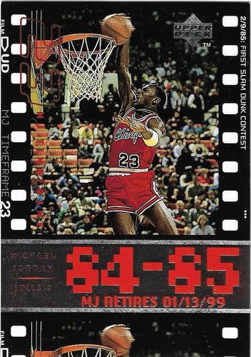 1999 Upper Deck Michael Jordan Retirement Set #1 Michael Jordan - 1984-85: First Slam Dunk Contest Front