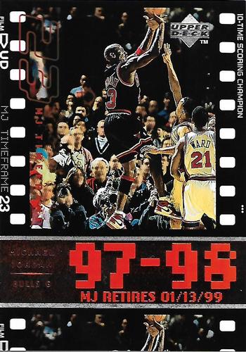 1999 Upper Deck Michael Jordan Retirement Set #13 Michael Jordan - 1997-98: 10-Time Scoring Champion Front