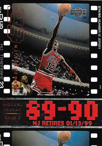 1999 Upper Deck Michael Jordan Retirement Set #6 Michael Jordan - 1989-90: Number 12 Jersey Front