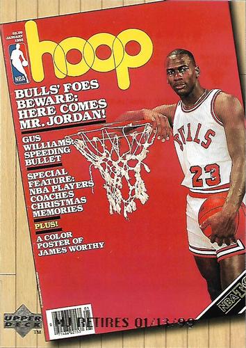 1999 Upper Deck Michael Jordan Retirement Set #C14 Michael Jordan - Hoop Magazine, January 1985 Front