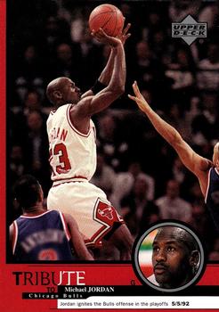 1999 Upper Deck Tribute to Michael Jordan #13 Michael Jordan (Bulls playoffs 5/5/92) Front