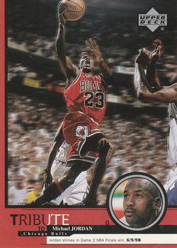 1999 Upper Deck Tribute to Michael Jordan #27 Michael Jordan - (6/5/98) Front