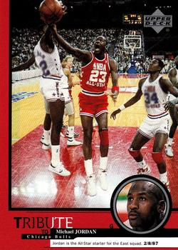 1999 Upper Deck Tribute to Michael Jordan #4 Michael Jordan (All-Star starter 2/8/87) Front