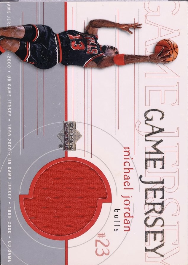 1999-00 Upper Deck - Game Jerseys #GJ10 Michael Jordan - MEM: Jersey Front